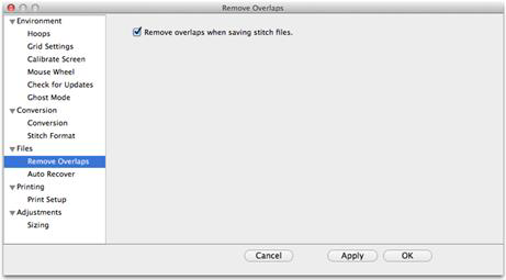 Description: 230-Preferences>Remove Overlaps