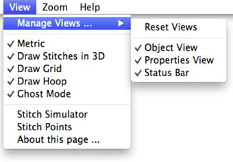 Description: Menu>View