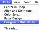 D1 Disk Utility-Menu