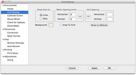 050-Preferences>Grid Settings 050-Preferences>Grid Settings