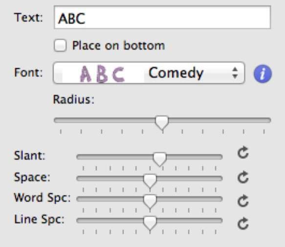 244-Circular fonts, options