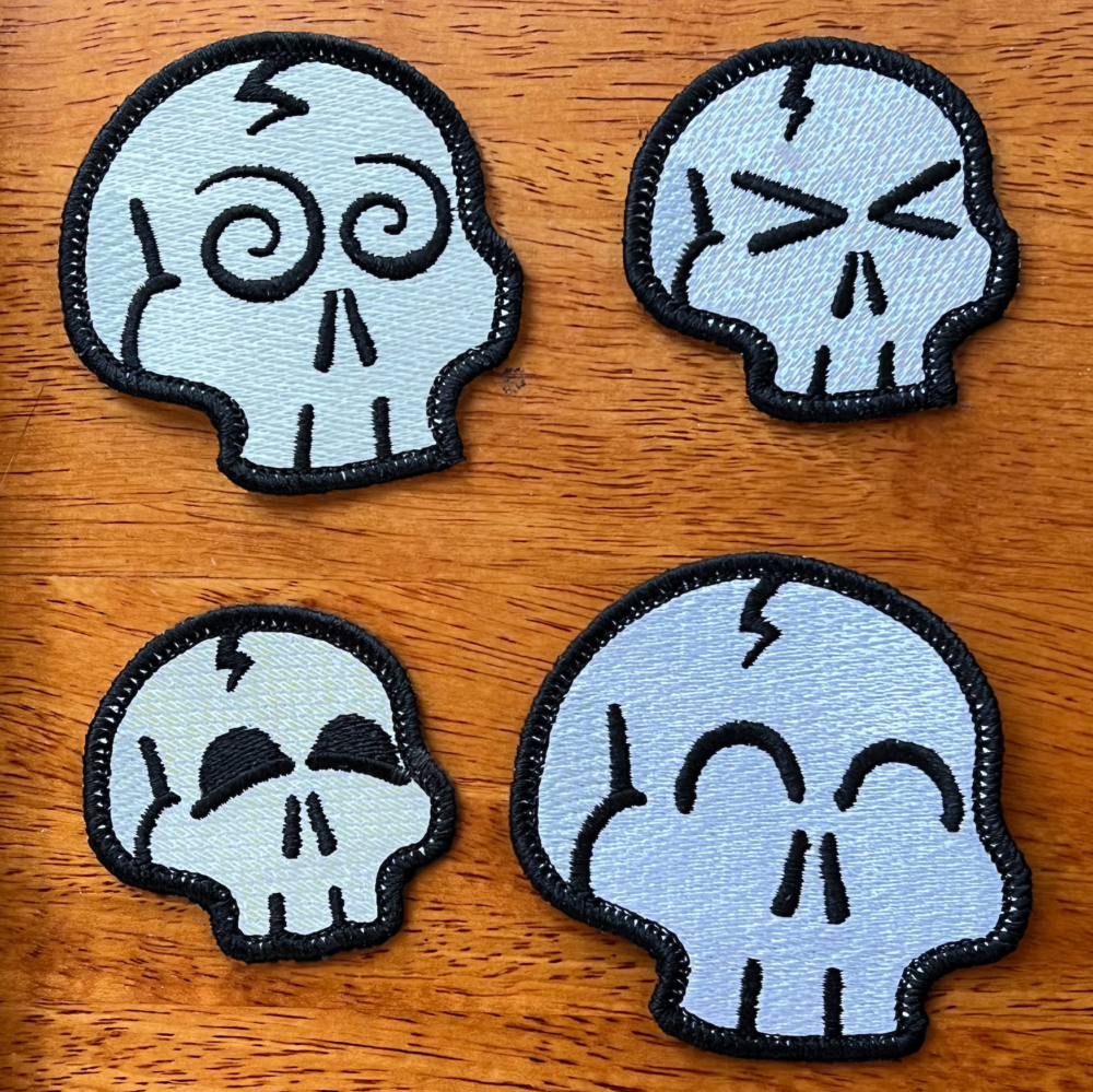 Free Fun Skully Patches and Embroidery Designs