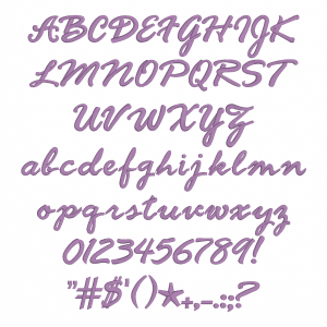 Brittany Native Object-Based Machine Embroidery font for Embrilliance Embroidery Software from Font Collection 1
