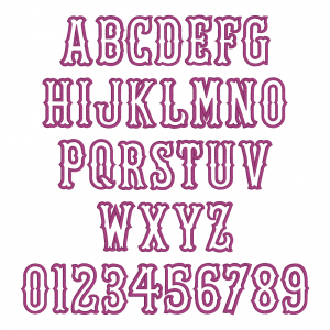 Circus or Carnival Machine Embroidery Font for Embrilliance from Font Collection 1 by BriTon Leap