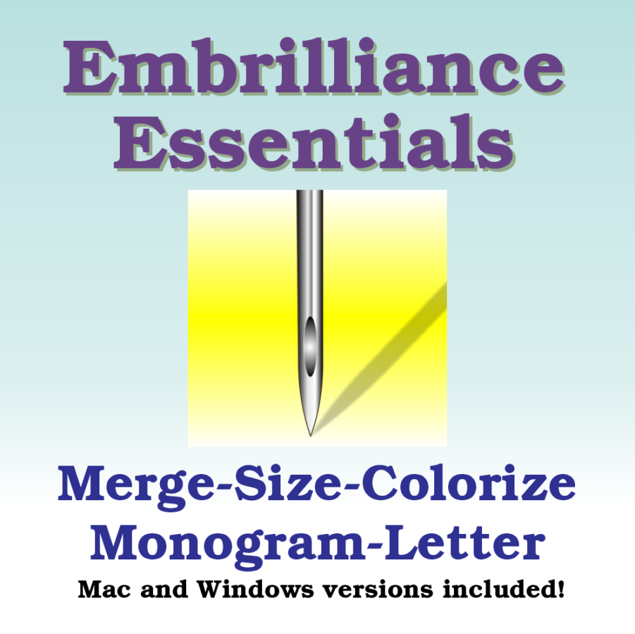 Embrilliance Essentials Machine Embroidery Software Win&Mac Lettering Editing+++ 