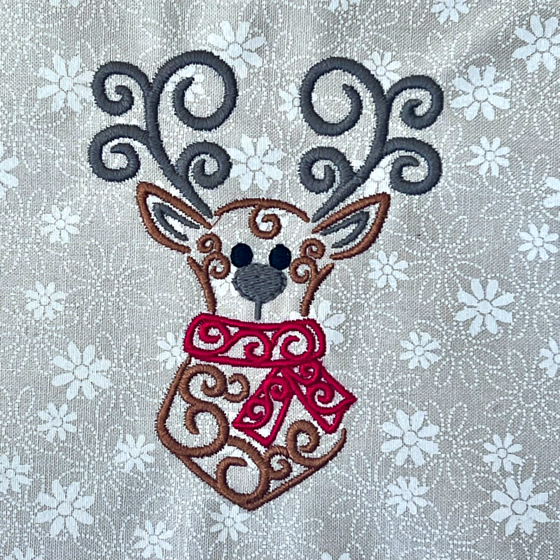 12 Designs for Christmas – Day 5 – Reindeer w/Scarf