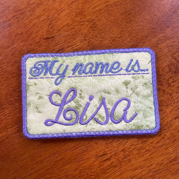 How to make embroidered name badges, patches, tags, embroidery