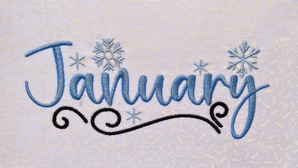 Start new year’s decorating off with our free January month design!