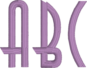 Pacific Stick or Mendocino Machine Embroidery Font for Embrilliance from Font Collection 1 by BriTon Leap