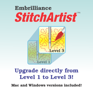 Virtual Cover for Embrilliance StitchArtist Level 1 to Level 3 Upgrade