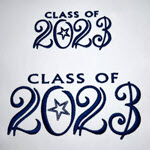 Free “Class of 2023” Graduation Embroidery Design