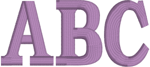Dallas or Big D Machine Embroidery Font for Embrilliance from Font Collection 1 by BriTon Leap