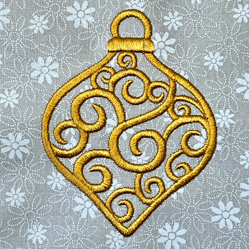 12 Designs for Christmas – Day 10 – Gold Finial Ornament