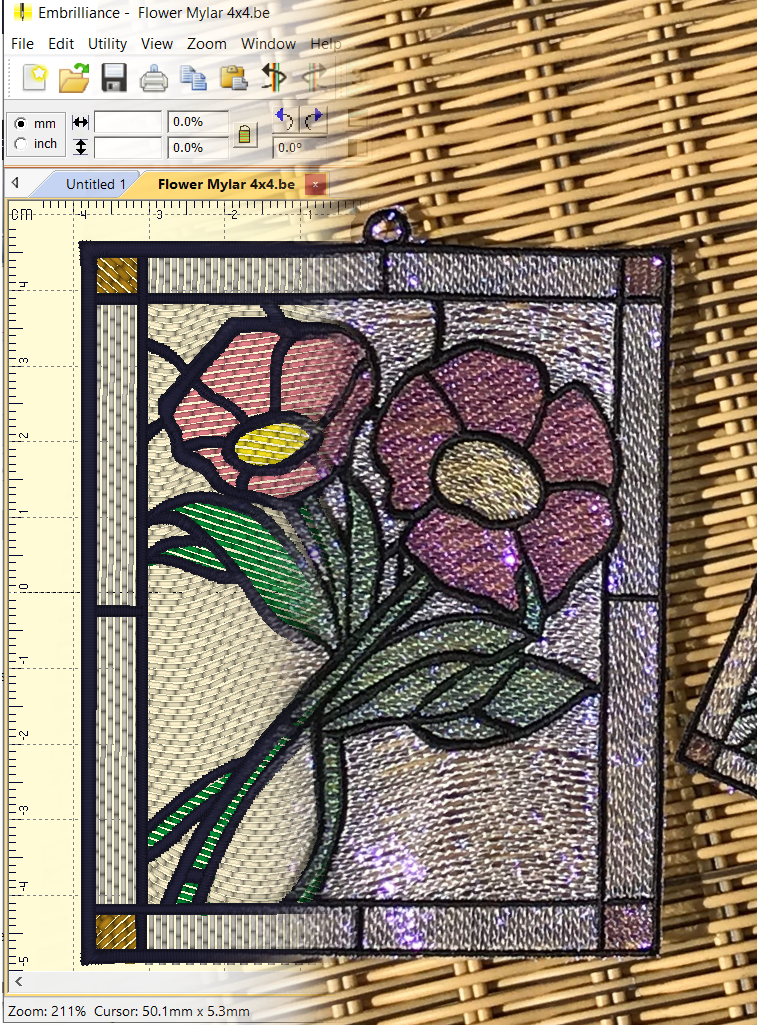 Blind Raffinere Uden Free Mylar Stained Glass Flower Machine Embroidery Design – Embrilliance  Embroidery Software