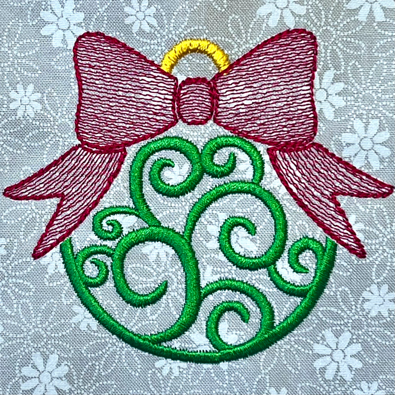 12 Designs for Christmas – Day 12 – Ornament with Bow