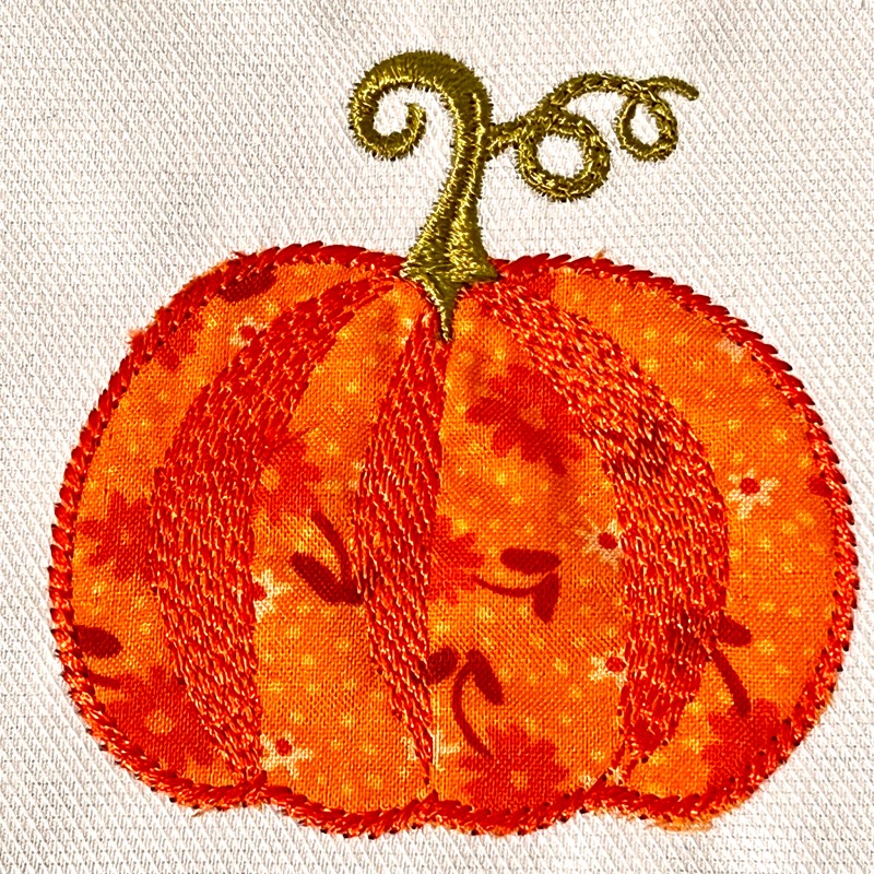 Free Fall Vintage Pumpkin Applique Design with a Lesson from Lisa!