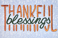 Creating the Free Thankful Blessings Knock-Out Design